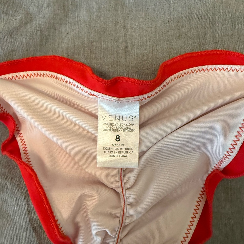 VENUS Red Triangle String Bikini Set - Picture 2 of 3